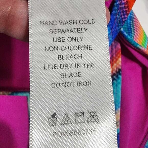 Ashley Graham x Swimsuits For All Tulum String Bikini Multicolored Size 8 - Picture 7 of 8